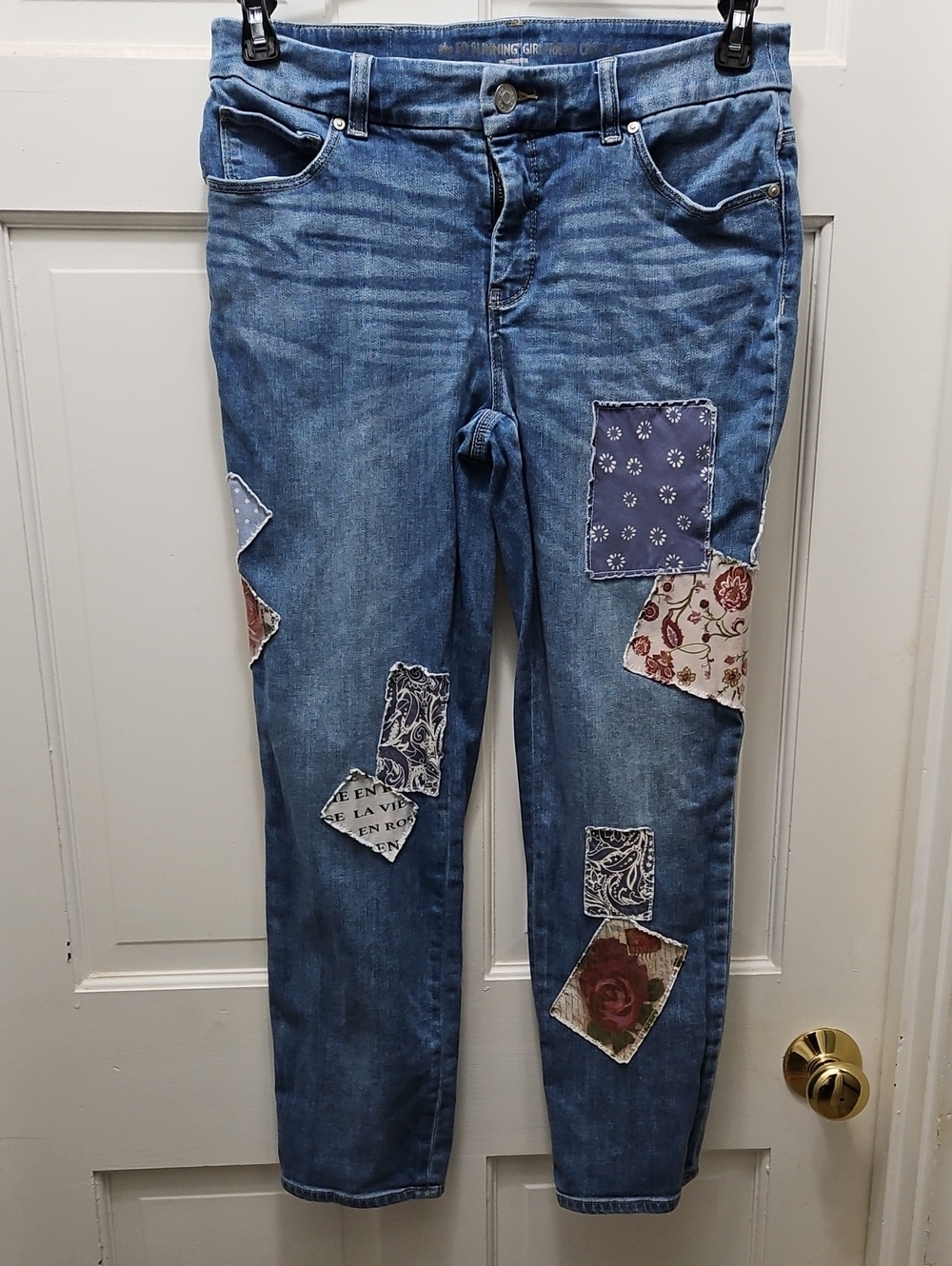 Chicos Blue Patchwork Women’s Jeans